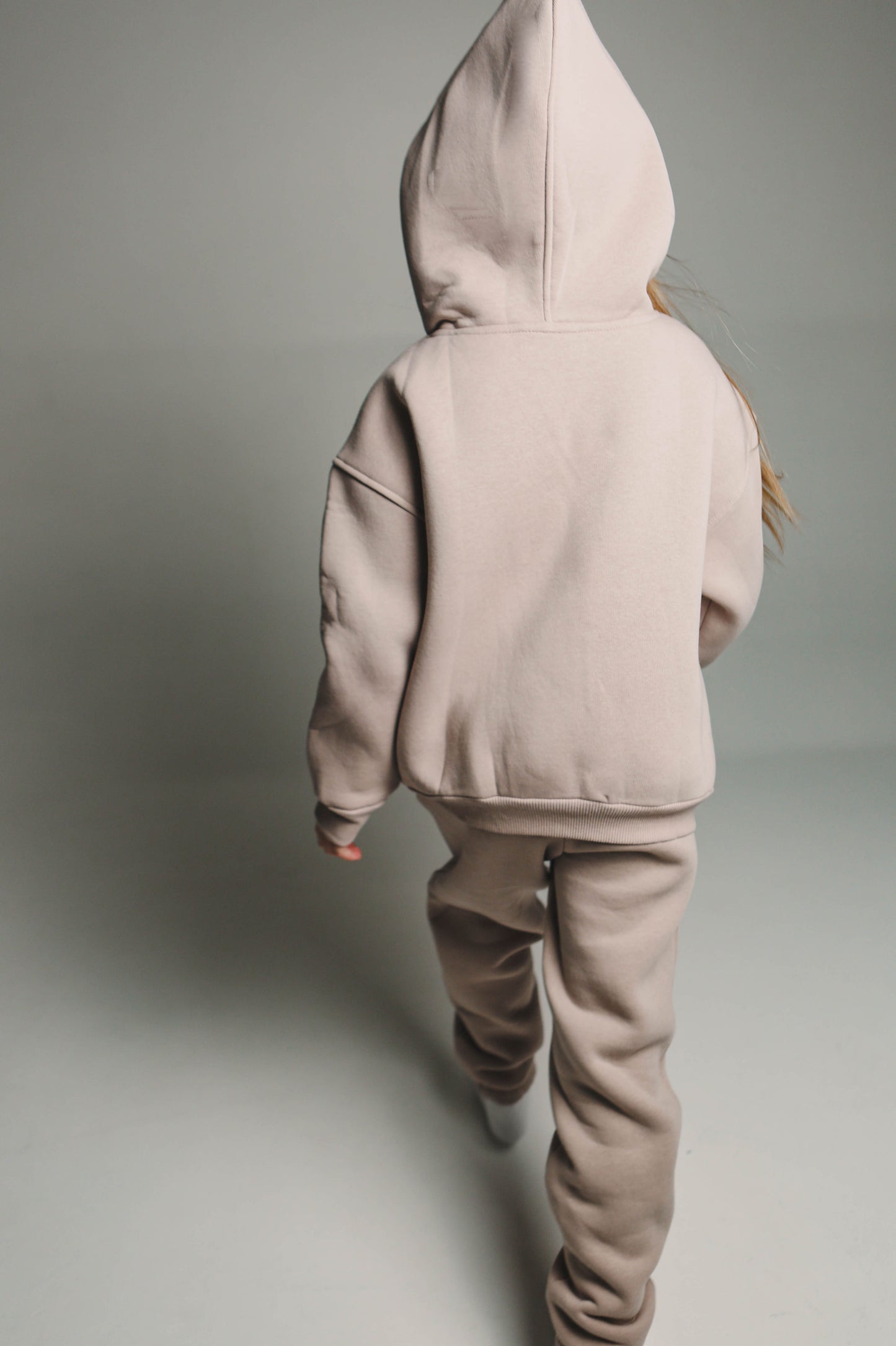 Beige Hoodie Suit