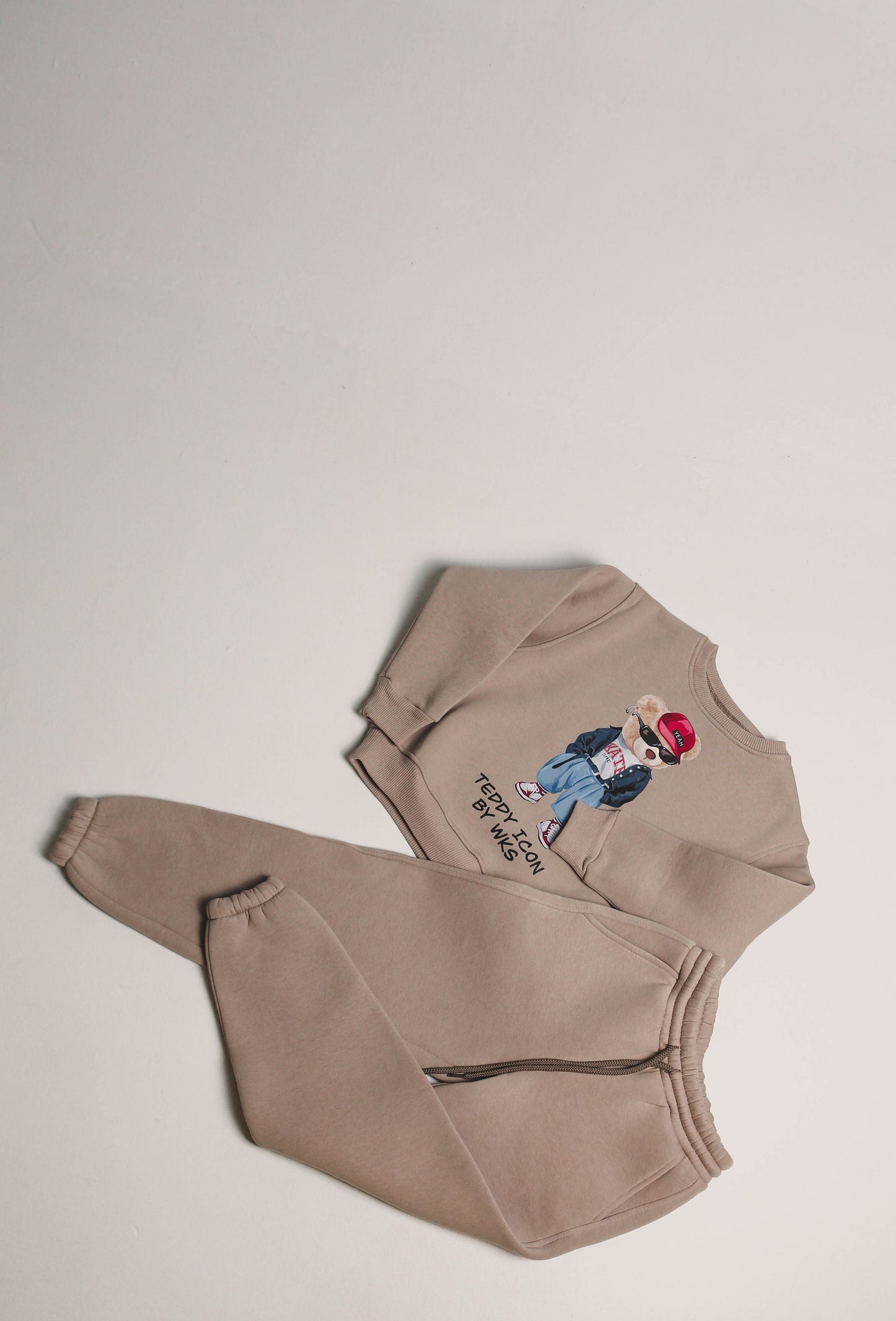 Beige Hoodie Suit